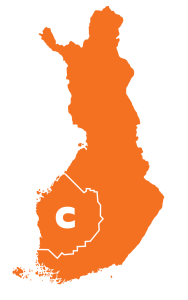 JCI C-alue ulottuu Satakunnan, Pirkanmaan, Keski-Suomen ja Pohjanmaan alueille. C-alueella on tällä hetkellä 16 aktiivista kamaria näiden maakuntien alueilla.